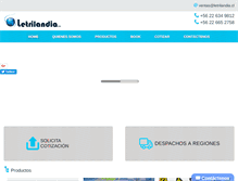 Tablet Screenshot of letrilandia.cl